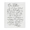 Stupell Industries Our Father Religious Prayer Reading Spiritual Scripture Canvas Design By Lettered and Lined
